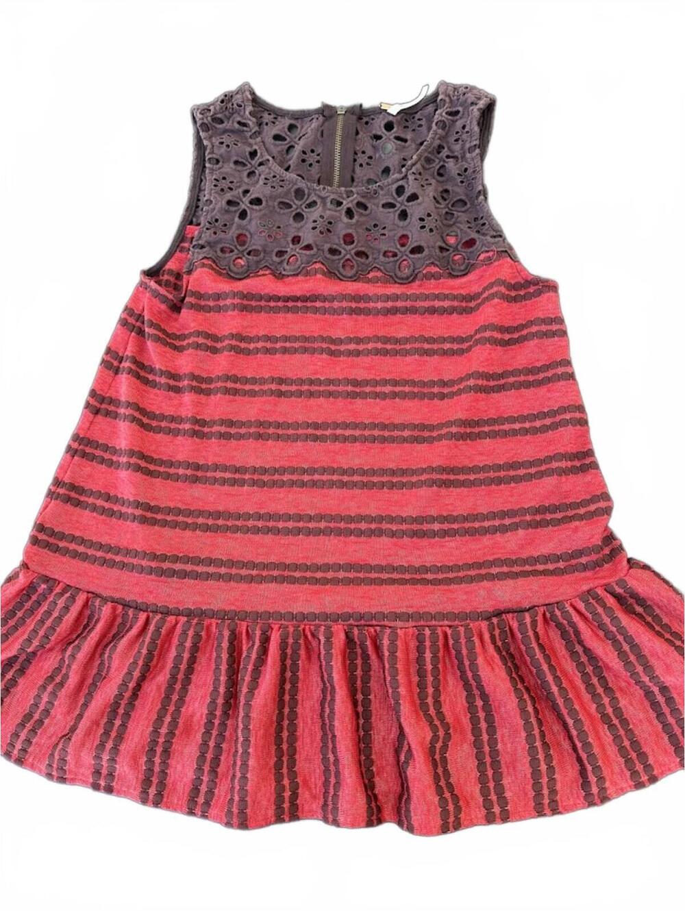 Free People Eyelet Peplum Tank XS